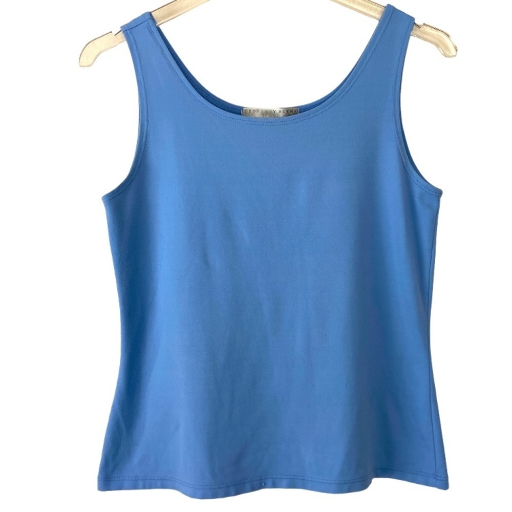 Geoffrey Beene Blue Dress Tank Top Size Medium.